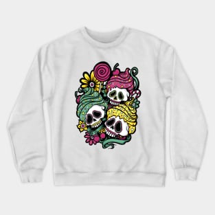 Sugar Skull Cup Cakes Crewneck Sweatshirt